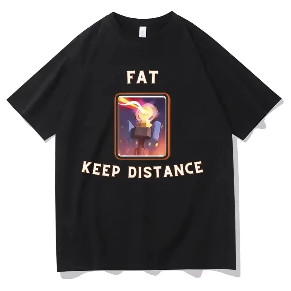 Fat Keep Distance Girl T Shirt