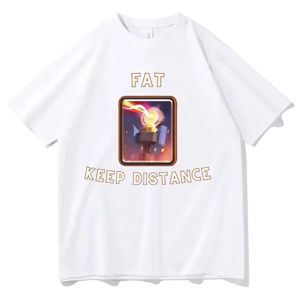 Fat Keep Distance Girl T Shirt